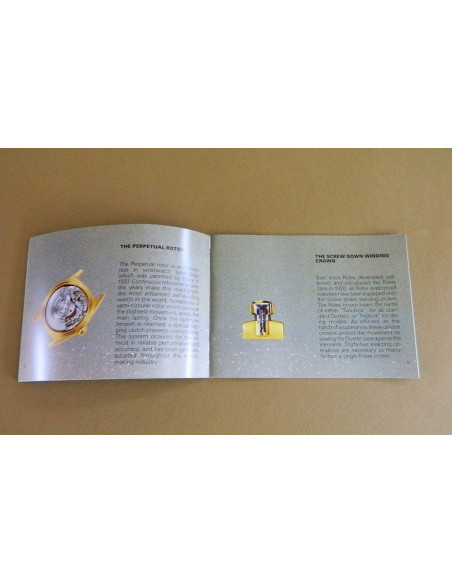 Livret d'instructions ROLEX OYSTER en Anglais