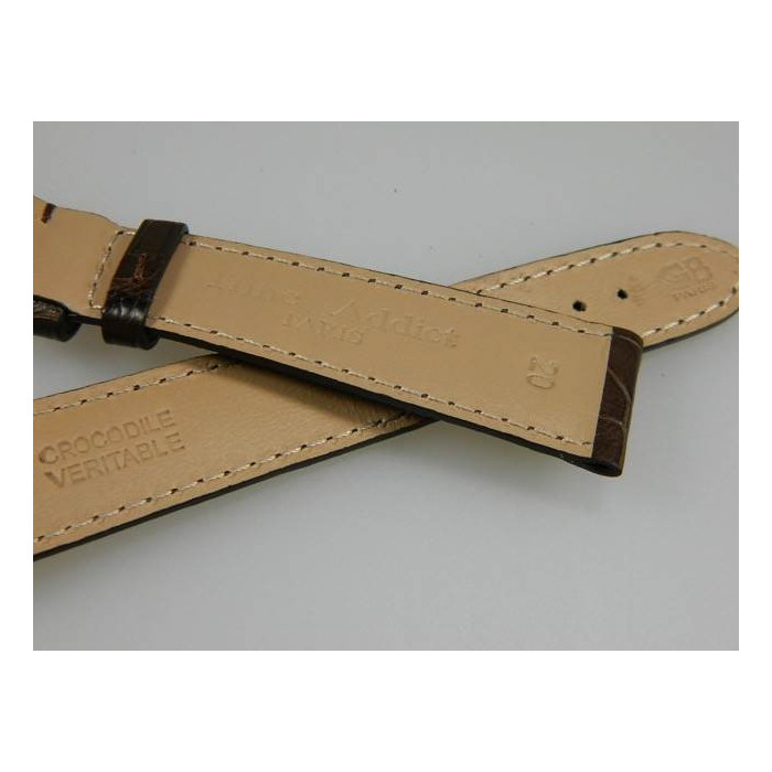bracelet croco véritable 20