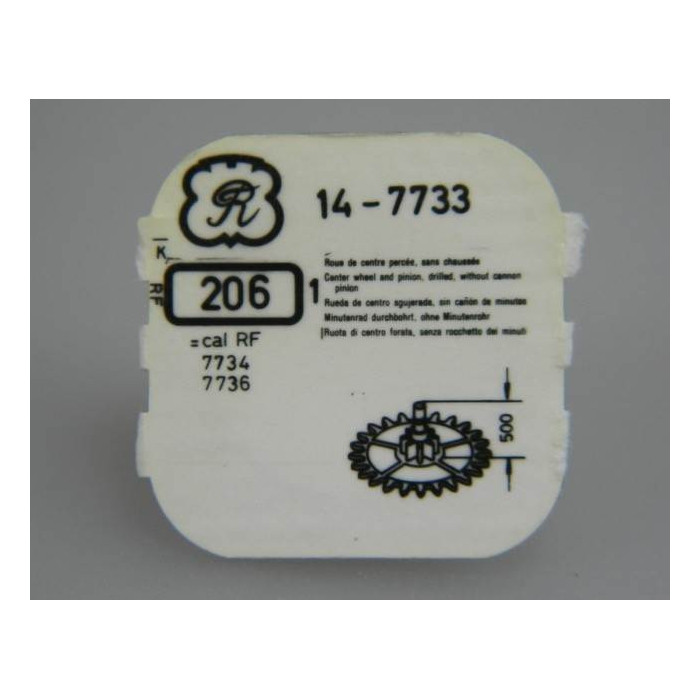 Valjoux 7733-206 Roue de centre