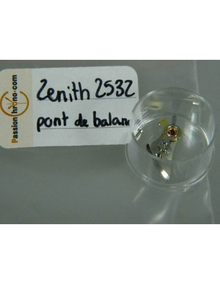 Zenith 2532 pont de balancier