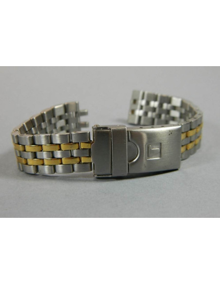 Tissot bracelet or/acier 14mm