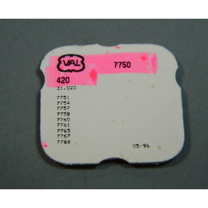 Valjoux 7750-420 Roue de couronne