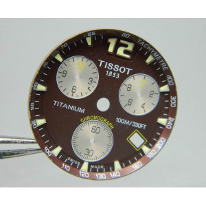 Tissot chronograph cadran chocolat