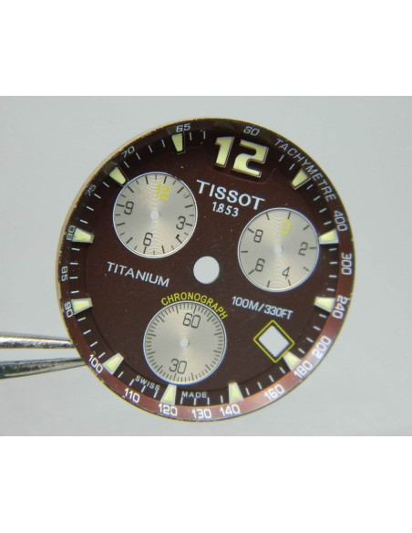 Tissot chronograph cadran chocolat