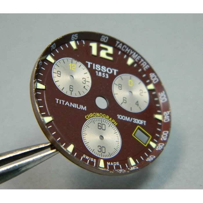 Tissot chronograph cadran chocolat
