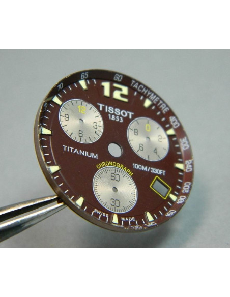 Tissot chronograph cadran chocolat