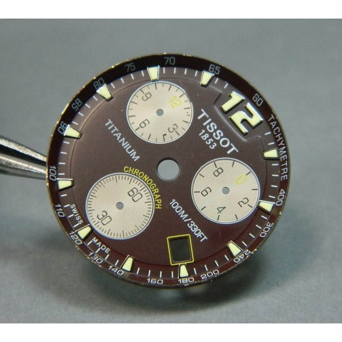 Tissot chronograph cadran chocolat