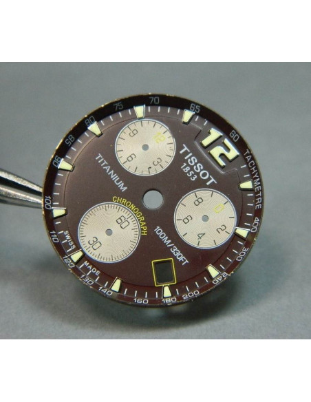Tissot chronograph cadran chocolat