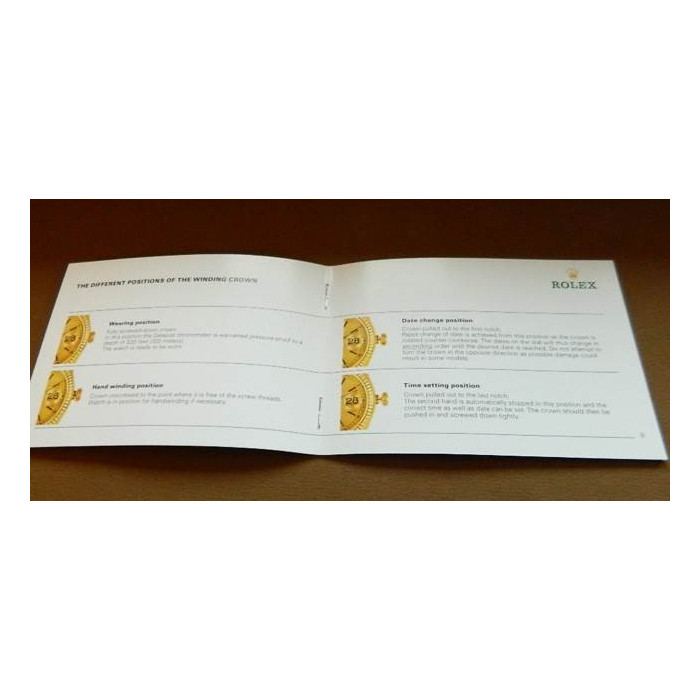 Livret d'instructions ROLEX DATEJUST