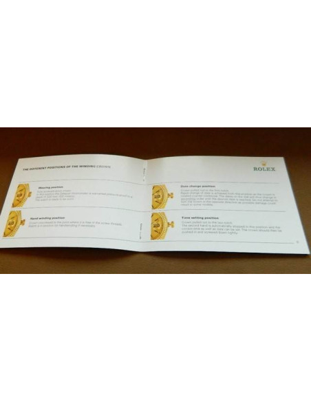 Livret d'instructions ROLEX DATEJUST