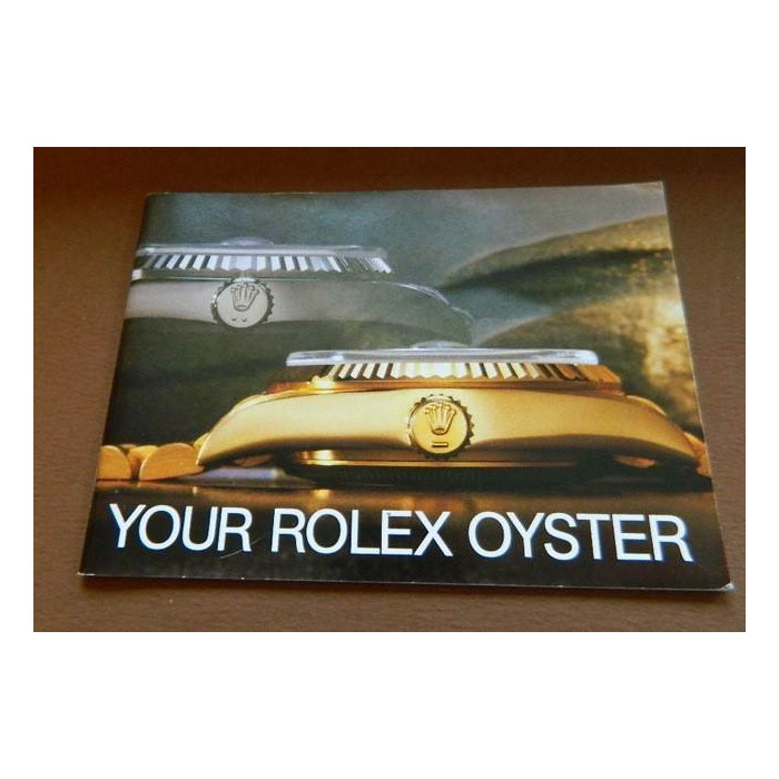 Livret  Rolex Oyster 1988 Anglais