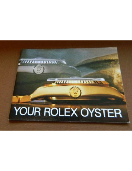 Livret  Rolex Oyster 1988 Anglais