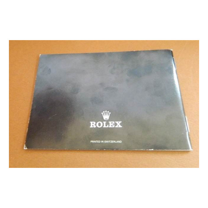 Livret  Rolex Oyster 1988 Anglais