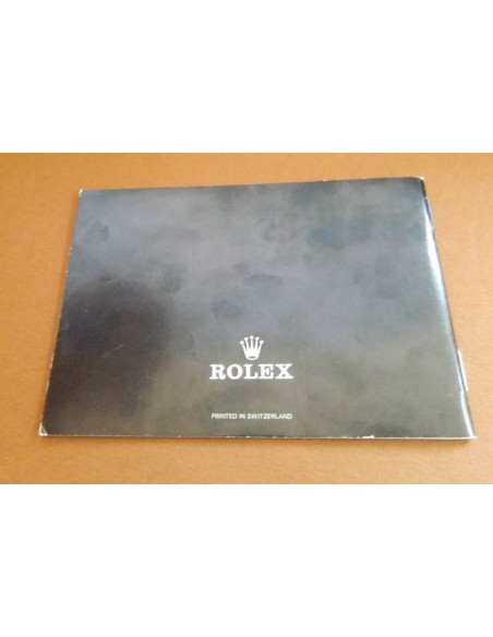 Livret  Rolex Oyster 1988 Anglais