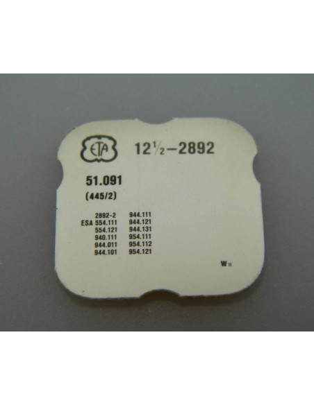 ETA 2892-445/2 Sautoir de tirette combiné