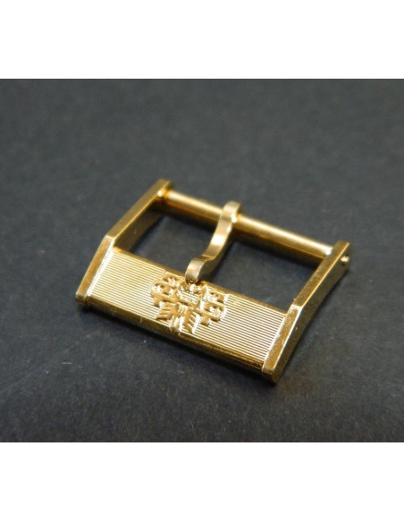 Bucherer boucle vintage dorée 16mm