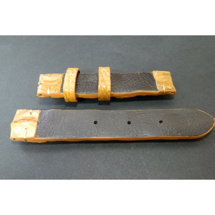Bracelet croco corné 22mm