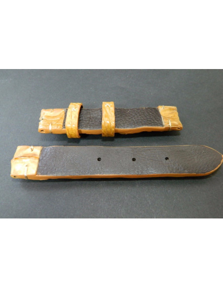 Bracelet croco corné 22mm