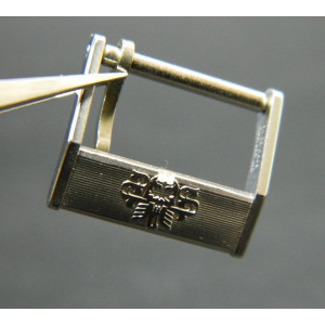 Bucherer boucle vintage acier 15mm