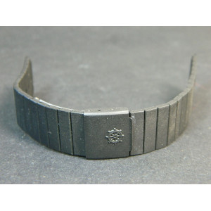 LeRoy bracelet acier noir 20mm