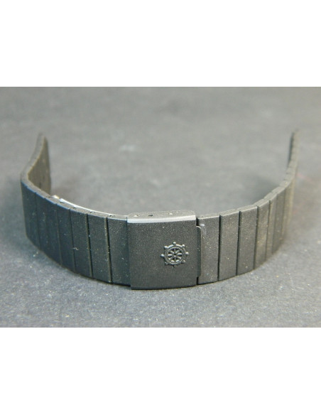 LeRoy bracelet acier noir 20mm