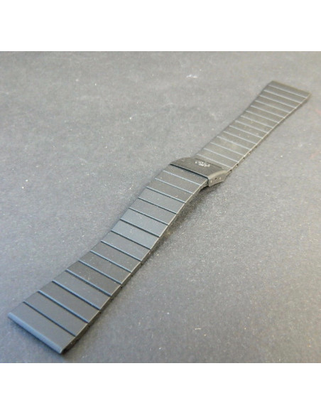 LeRoy bracelet acier noir 20mm