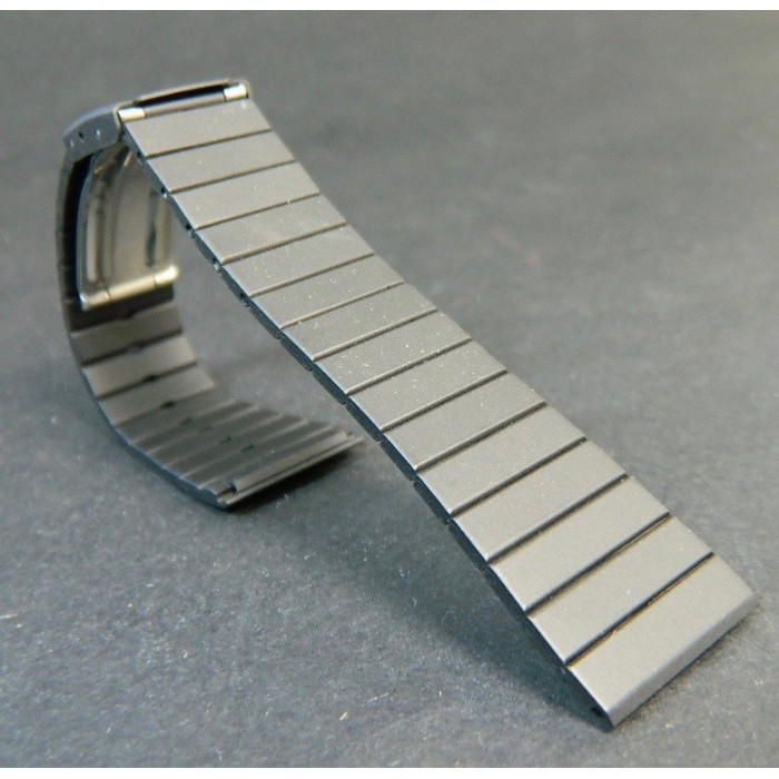 LeRoy bracelet acier noir 20mm