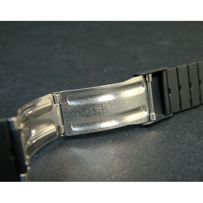 LeRoy bracelet acier noir 20mm