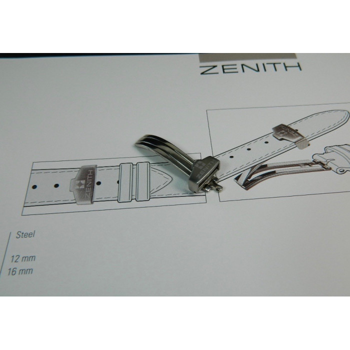 Zenith boucle déployante acier 12mm