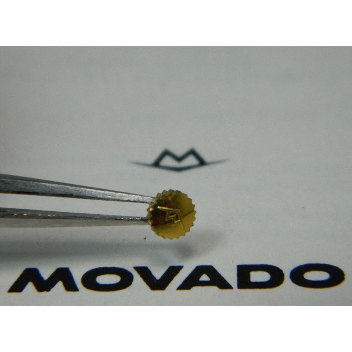Movado couronne dorée jaune 4,60mm
