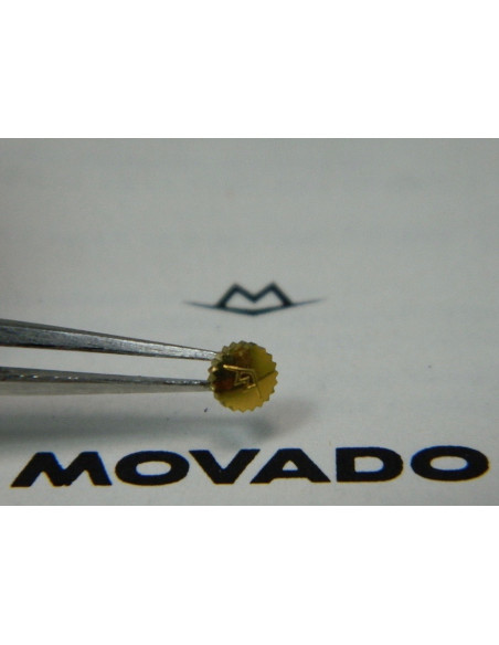 Movado couronne dorée jaune 4,60mm