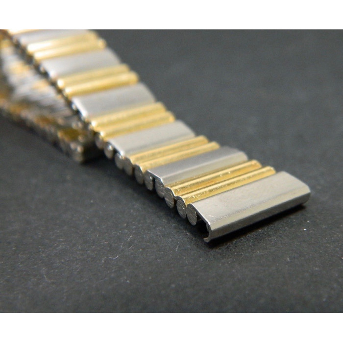 NSA bracelet or/acier 15mm