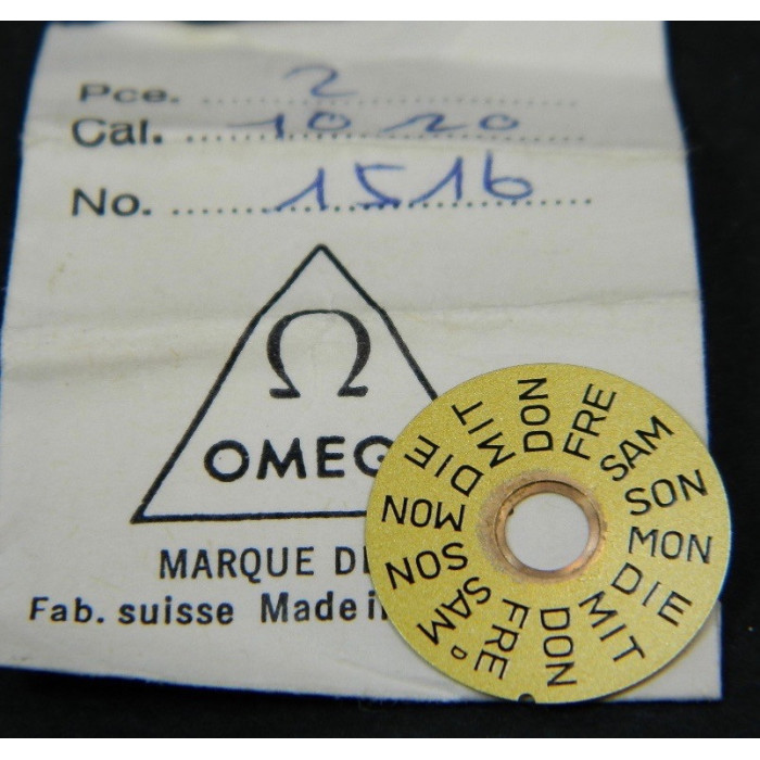 Omega 1020-1516D Disque des jours champagne