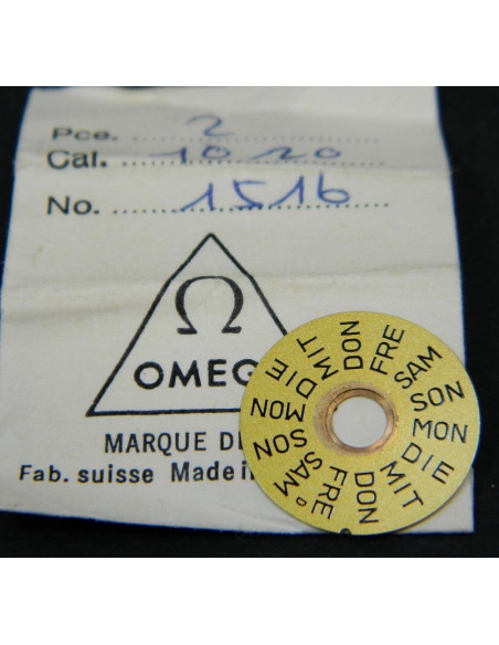 Omega 1020-1516D Disque des jours champagne