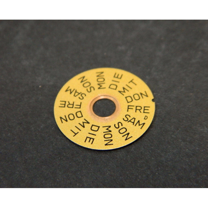 Omega 1020-1516D Disque des jours champagne