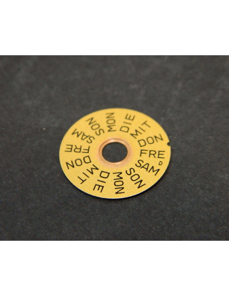 Omega 1020-1516D Disque des jours champagne