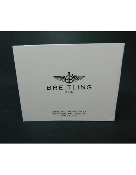 Breitling Chrono Cockpit booklet