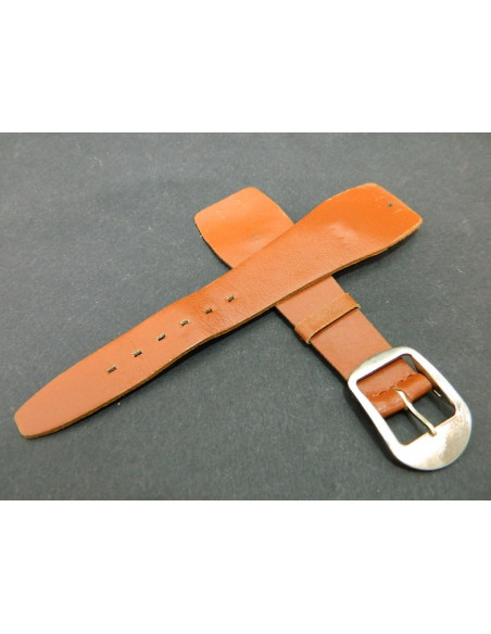 Bracelet cuir vintage anses fixes 26mm