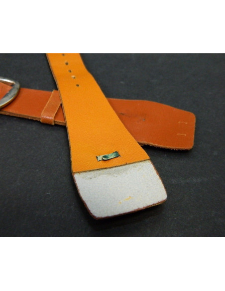 Bracelet cuir vintage anses fixes 26mm