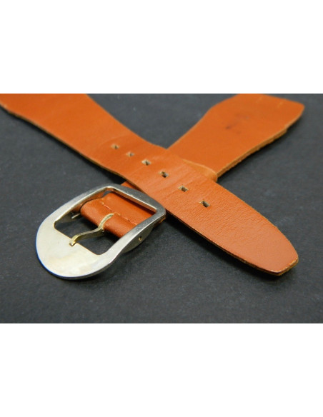 Bracelet cuir vintage anses fixes 26mm