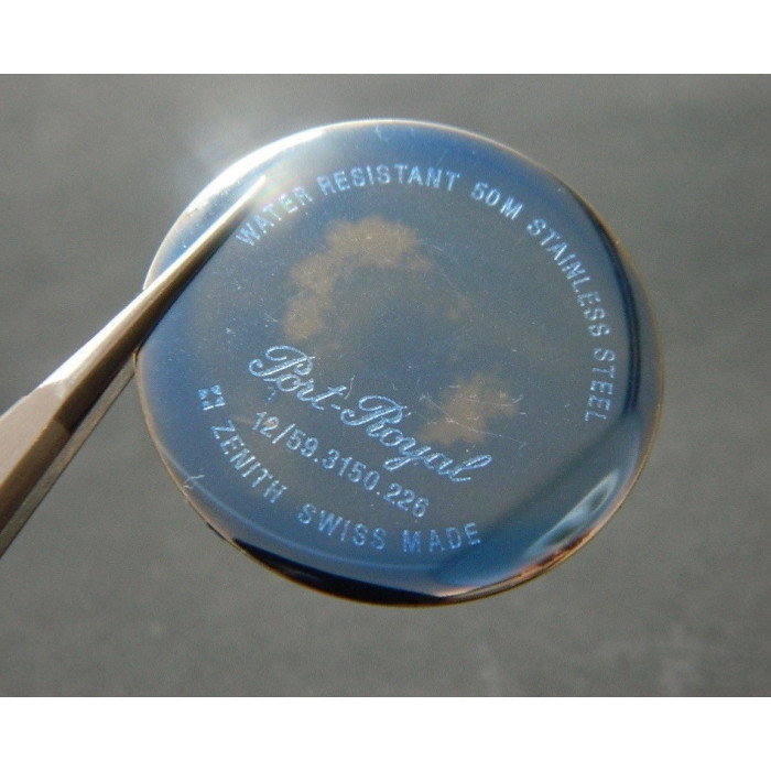 Zenith 59.3150.226 fond de boîte