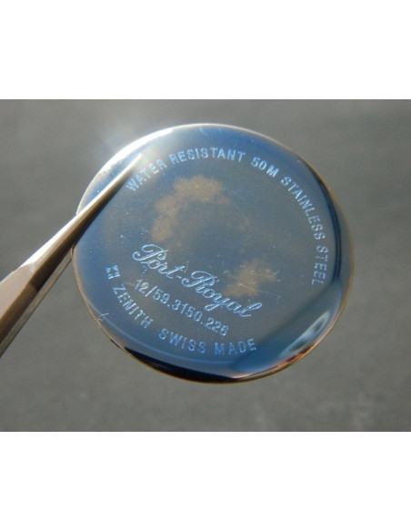 Zenith 59.3150.226 fond de boîte