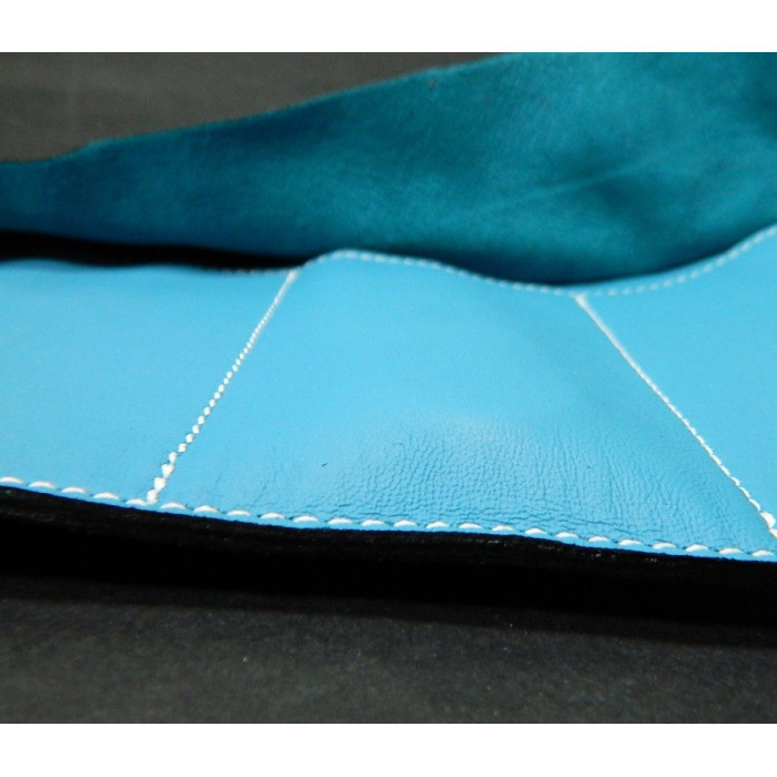 Marmotte Haut de gamme - cuir bleu - 6 montres