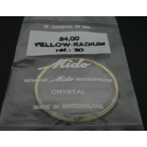 Mido Yellow-Radium verre: Ref: 20