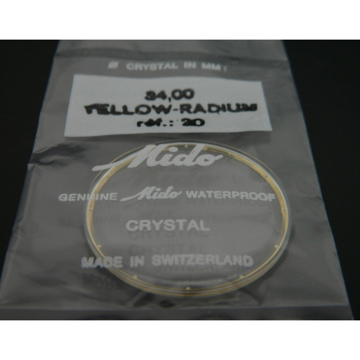 Mido Yellow-Radium verre: Ref: 20