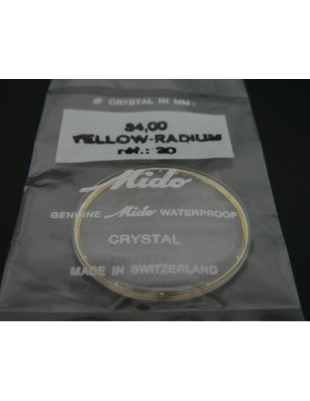 Mido Yellow-Radium verre: Ref: 20