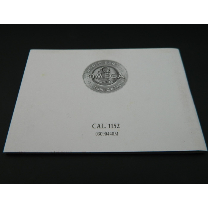 Omega Operating Instructions - Cal.1152