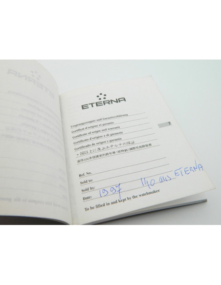 Eterna Booklet + Garantie
