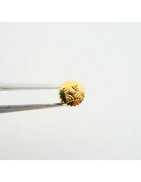 Zenith Couronne anti-poussière dorée