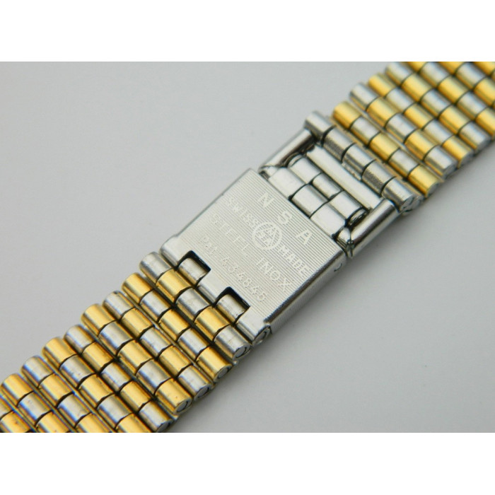 NSA bracelet or/acier - 12mm